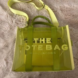 Marc Jacobs Yellow and Green Tote Bag